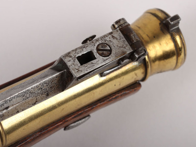 Flintlock Blunderbuss Pistol with Sprung Bayonet - 9