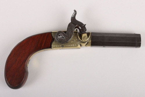 Flintlock Travelling / Pocket Pistol, H Smith London