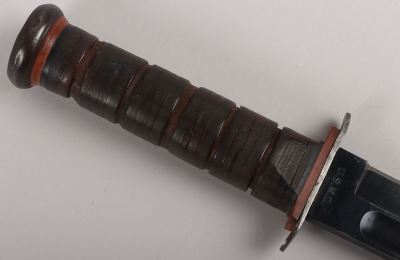 Scarce WW2 USMC KA-BAR Fighting Knife by Robeson Shuredge - 6