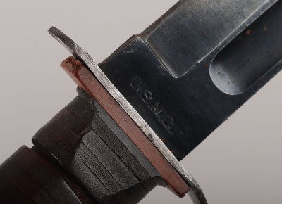 Scarce WW2 USMC KA-BAR Fighting Knife by Robeson Shuredge - 9