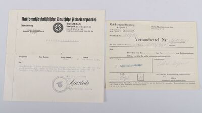 Large Hitler Youth Paperwork Grouping to Hans-Joachim Kowsky, HJ, NCO, NSDAP member 10741 - 13