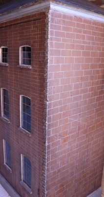 A large and impressive painted wooden red brick dolls house, Irish circa 1820, - 8