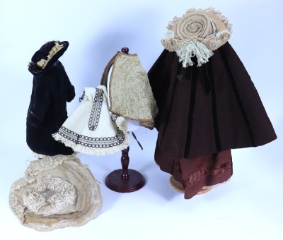 A selection of early French fashion doll clothes, circa 1870, - 2