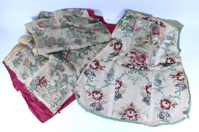 Assortment of early fabric pieces, 18th/19th century, - 2