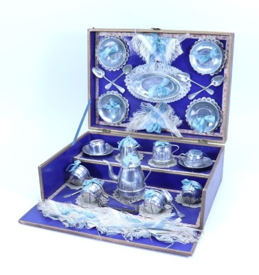 All original child&rsquo;s boxed Tea service, French circa 1900,
