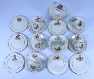 Child’s Nursery Rhyme toy Tea set,