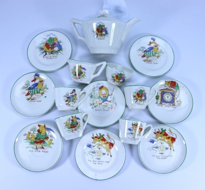 Child’s Nursery Rhyme toy Tea set, - 2