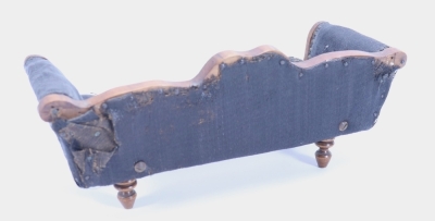 A miniature wooden Empire style sofa, circa 1870, - 2