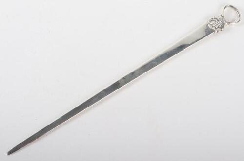 A silver meat skewer, George Smith, London 1777