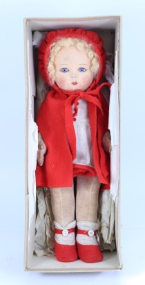 A Chad Valley ‘Bambina’ cloth doll in original box, English 1920s,