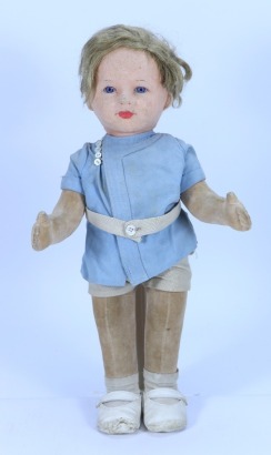 A rare Chad Valley Prince Edward cloth doll, English circa 1936,