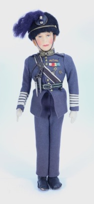 A King George VI Alpha Farnell cloth doll in RAF uniform, English circa 1937,