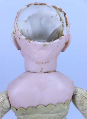 *A Leon Casimer Bru circle dot bisque head Bebe doll, French circa 1880, - 8