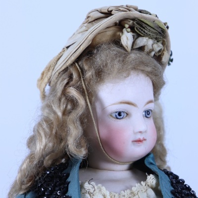 A good all original Jumeau bisque shoulder head fashion doll, French circa 1870, - 2