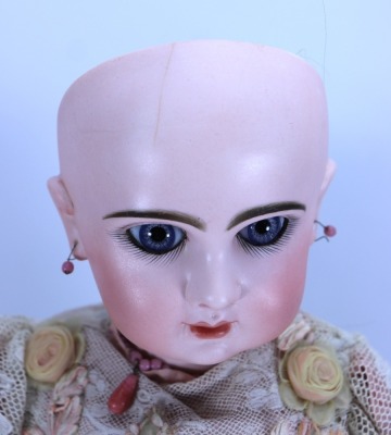 A Rabery & Delphieu ‘L’Intrepide’ walking bisque head bebe doll, French circa 1890, - 4