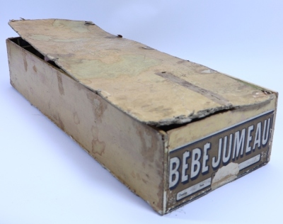 All original Tete Jumeau bisque head Bebe doll in original box, size 10, French circa 1895, - 2