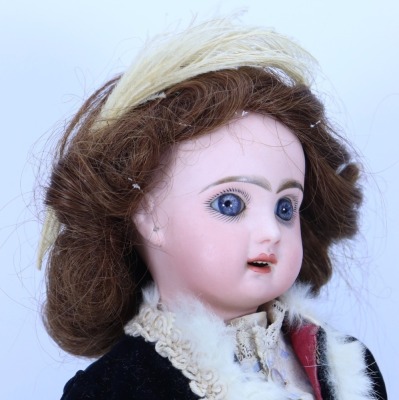 *A Tete Jumeau bisque head lady doll , French circa 1890, - 2