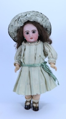 A Tete Jumeau 1907 bisque head doll, French circa 1900,