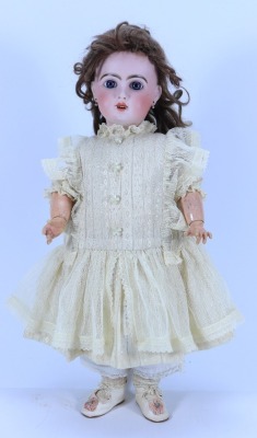 A Tete Jumeau bisque head Bebe, French circa 1900,