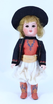 All original Unis France bisque head doll, French circa 1915,