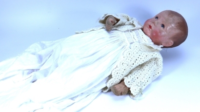 A rare Kathe Kruse ‘Du Mein’ sand baby doll VIw, German circa 1925,