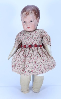 A Kathe Kruse cloth Doll I, German circa 1910,