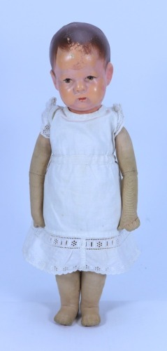 A Kathe Kruse cloth Doll, German circa 1930,