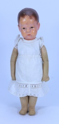 A Kathe Kruse cloth Doll, German circa 1930,