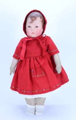 A Kathe Kruse cloth Doll I, German circa 1910,