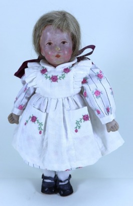 A small Kathe Kruse cloth doll VII, German 1930s,