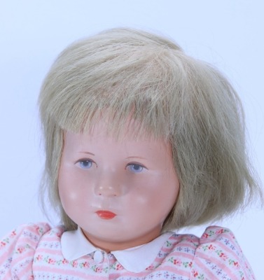 A Kathe Kruse doll in original clothes, German 1950s, - 2