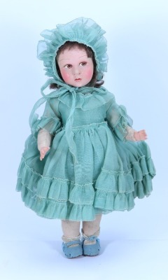 A Raynal doll in original clothes, French circa 1920s, - 2