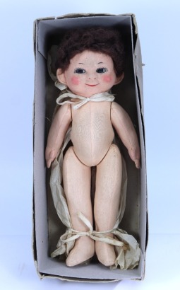 A Chad Valley Mabel Lucy Attwell ‘Bambina’ cloth doll in original box, English 1920s,