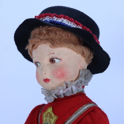 A Chad Valley Beefeater cloth doll, English 1920s, - 2