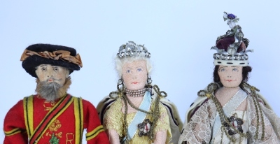 A group of six Liberty of London British Coronation cloth dolls, 1937, - 2