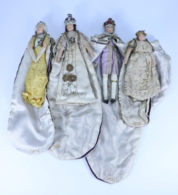 A group of six Liberty of London British Coronation cloth dolls, 1937, - 5