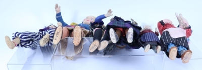 Collection of early Grecon cloth artist Character dolls, part of an important archive of Grecon dolls, - 2