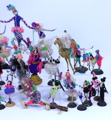 Collection of Grecon woollen dolls and characters, part of an important archive of Grecon dolls, - 2
