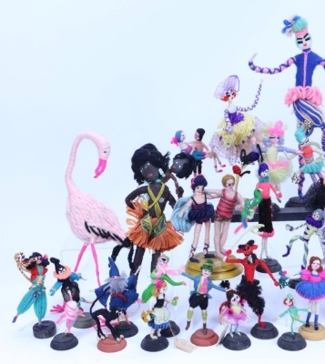 Collection of Grecon woollen dolls and characters, part of an important archive of Grecon dolls, - 3