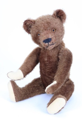 A scarce Bing brown mohair Teddy bear, circa 1920,