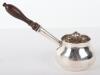 A George II silver brandy saucepan, London 1727 - 2