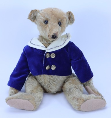 A tan mohair Steiff Teddy bear, German circa 1909,