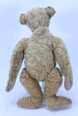 A tan mohair Steiff Teddy bear, German circa 1909, - 3