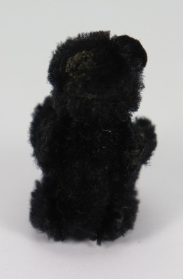 A miniature Schuco black mohair Teddy bear, German 1920s, - 2