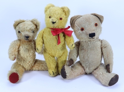 Two post war Irish mohair Teddy bears,