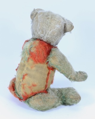 A Chad Valley blue and red mohair Coronation Teddy bear, English 1937, - 2