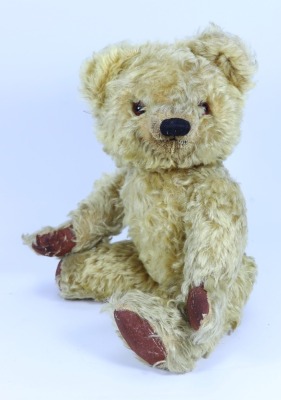 A good golden mohair Chad Valley Teddy bear, 1950s, - 3