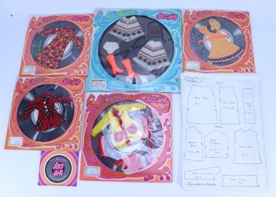 Matchbox Disco Girls dolls and outfits, 1970s, - 2