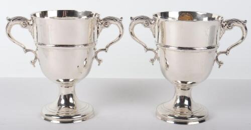 A pair of 18th century Irish twin handled cups, Joseph Jackson, Dublin 1787