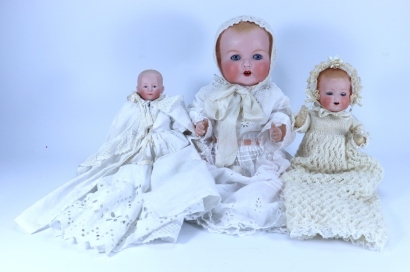 An A.M 518 bisque head Dream baby doll, German circa 1920,